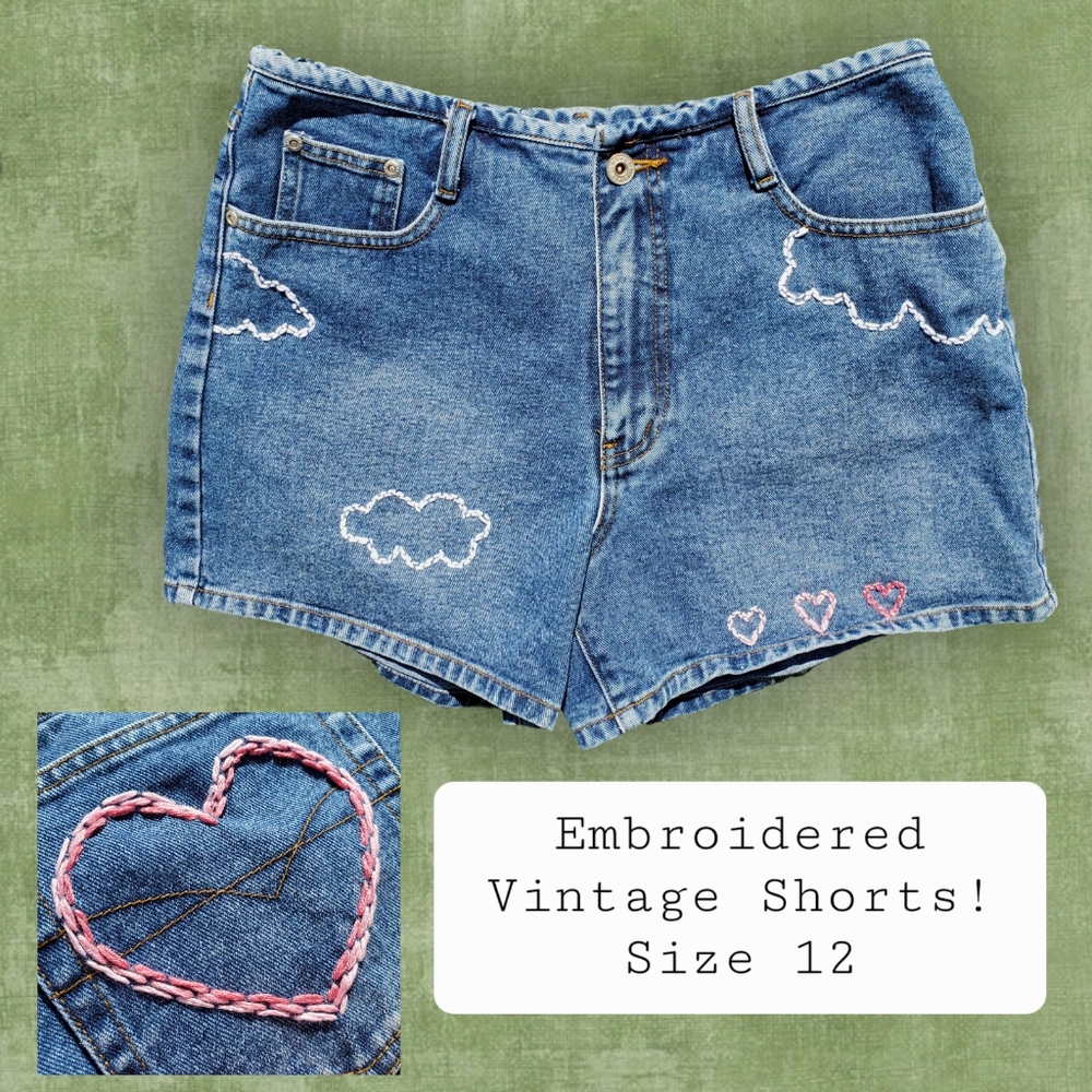 🌸 Vintage LA Blues Denim Shorts
